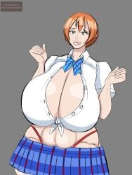 big_ass big_breasts cleavage dalpheushills hoshizora_rin huge_ass huge_breasts love_live! love_live!_school_idol_project plump_lips