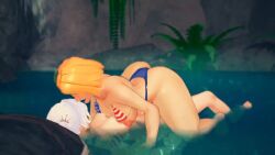 3d american_flag_bikini animated drtarnished emma_frost emma_frost_(marvel_rivals) female futa_on_female light-skinned_female light-skinned_futanari marvel marvel_rivals no_sound rwby tagme video weiss_schnee