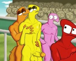 4boys absurd_res absurd_resolution absurdres anal anal_sex anthro athletic athletic_anthro athletic_male backshots bedroom_eyes being_held being_watched boner bush bushes chest color colored comely_material_morning couple couple_love couple_sex crowd crowd_scene crowd_watching day daylight daytime digital_art digital_drawing_(artwork) digital_media digital_media_(artwork) equine equine_humanoid erect_while_penetrated erection eyeshadow foreskin foreskin_folds fucked fucked_from_behind fucking gay gay_anal gay_male gay_sex hand_on_chest hand_on_hip holding holding_character holding_chest holding_hands holding_hips homo homoerotic homosexual homosexual_male homosexual_sex horse horse_boy horse_humanoid horse_man horse_race_tests horse_racing jovial_merryment lightning_strikes_thrice looking_at_another looking_at_partner looking_back looking_pleasured love love_making lovers loving_it male male/male male_only oily_skin orange_body orange_skin outdoor_nudity outdoor_sex outdoors outside outside_sex partners partners_fucking penis pink_body pink_skin public public_exposure public_humiliation public_indecency public_nudity public_sex race race_track racing racing_track red_body red_skin resolute_mind_afternoon running running_track seductive_look sex shaded shading shock shocked shocked_expression shocked_face shocked_look shocked_male sport sports standing standing_position standing_sex staring staring_at_another stocky_(artist) sunlight sunny sweat sweatdrop sweating sweaty_body sweaty_chest sweaty_legs sweaty_neck sweaty_thighs tail tails track twink twink_penetrated twitter_link twitter_url uncircumcised uncut uncut_penis watched watching watching_sex yaoi yellow_body yellow_skin