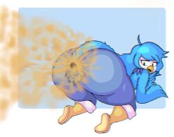 anal anthro anthro_dominating_human avian bird deltarune deltarune_yellow dominant dominant_female duo fart fart_cloud fart_fetish farting_on_another female hi_res human human_on_anthro interspecies kris_dreemurr male male/female mammal martlet_(undertale_yellow) micro oral rimming sex submissive submissive_male undertale_(series) undertale_yellow wrapped_hair zaemonbrap