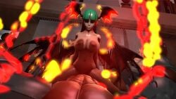 3d animated creampie darkstalkers girl_on_top green_hair large_breasts morrigan_aensland mr_safety no_sound pov source_filmmaker succubus video wings