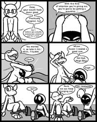 2025 2_horns 4_fingers anthro anthro_penetrating anthro_penetrating_humanoid arms_above_head balls big_balls big_penis blush bodily_fluids cape claws clothing comic cum cum_from_mouth cum_in_mouth cum_inside cum_splatter demon dialogue duo erection face_fucking fellatio finger_claws fingers footwear gagging genital_fluids genitals greyscale grin hand_on_head head_grab horn humanoid humanoid_genitalia humanoid_on_anthro humanoid_penetrated humanoid_penis interspecies irrumatio leo_the_magician long_sleeves looking_away male male/male male_penetrated male_penetrating male_penetrating_male monochrome motion_lines nipples on_ground oral penetration penile penis penis_in_mouth precum raised_arms robe sex shadow_creature sharp_teeth shoes sitting smile smirk spiral_eyes standing teeth to-be-named-later ultilix