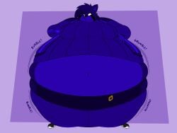 big_breasts blueberry_inflation breasts cleavage female furry huge_breasts inflation lj_caffie tagme thick_thighs wide_hips
