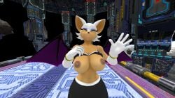 1female 3d alternate_design anthro anthro_female anthro_only female female_focus female_only furry furry_female furry_only rouge_the_bat rouge_the_bat_(warfaremchine) sega self_upload snout solo solo_female sonic_(series) sports_bra tagme tan-skinned_female tan_skin vrchat