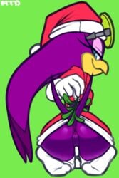 2017 absurd_res anus ass avian bird cameltoe christmas clothed clothing eyewear female female_only flat_chested fur furry furry_only glasses gloves hat hi_res holidays legwear looking_at_viewer looking_back marthedog mistletoe plant pussy rear_view sega smile socks solo sonic_(series) sonic_riders swallow_(bird) tail thigh_highs underwear wave_the_swallow