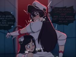 1girls 1other 30_seconds ambiguous_gender androgynous animated ass ass_awe ass_grab ass_worship bambietta_basterbine big_ass black_hair bleach bleach:_the_thousand-year_blood_war bottom_heavy bubble_butt coombrain2 cumskeleton dat_ass dialogue dubious_consent english english_dialogue english_text english_voice_acting fat_ass female female_on_female giselle_gewelle grabbing_another's_ass hat huge_ass invadernoodles large_ass massive_ass merurava panties questionable_consent shorter_than_one_minute sound sound_edit sound_effects sound_warning sternritter tagme text thick_ass thick_thighs trans_woman video voice_acted wide_hips yamathegod