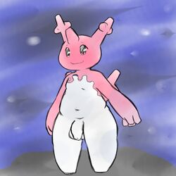 1boy anthro anthrofied belly black_eyes blush coral corsola eternallytardy feet flaccid foreskin looking_at_viewer male_only marine navel nintendo no_nipples nude outdoors penis pink_skin pokemon pokemon_(species) pokemon_gsc rock slightly_chubby smile standing testicles thick_thighs uncut video_games water white_skin