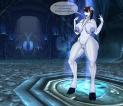 ass big_ass draenei dreadknight futanari humiliation intersex world_of_warcraft