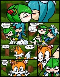 2girls comic cosmo_the_seedrian english_text galaxina_the_seedrian incest multiple_girls older_sister sega signature sisters sonic_(series) sonic_the_hedgehog_(series) sonic_x tagme tails text xierra099 younger_sister yuri