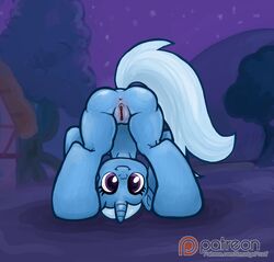 anus ass earth_pony equine female friendship_is_magic horn horse humanoid_pussy invalid_tag mammal my_little_pony patreon pony presenting pussy smudge_proof trixie trixie_(mlp) unicorn