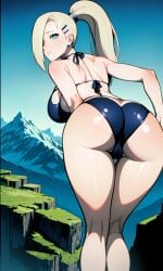 1girls ai_generated ass back_view big_ass big_breasts bikini_bottom bikini_top blonde_hair blue_eyes boruto:_naruto_next_generations breasts costemania female female_only from_behind hair_over_one_eye huge_ass huge_breasts ino_yamanaka legs_together light-skinned_female light_skin looking_at_viewer looking_back looking_back_at_viewer mature mature_female milf nai_diffusion naruto naruto_(series) outdoors paipan pale-skinned_female pale_skin pose posing presenting presenting_ass rear_view solo solo_focus stable_diffusion swimsuit thick_ass toned toned_female very_long_hair white_skin