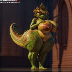 1girls 4k ai_generated anthro areola areolae bbw breasts chameleon chameleon_(kung_fu_panda) clothed clothing curvy curvy_figure dreamworks dress female female_only gilf highres hips huge_ass huge_breasts huge_hips huge_thighs kung_fu_panda large_breasts massive_breasts massive_thighs matronai_(artist) mature mature_female mature_woman nipples patreon patreon_username pinup reptile scalie solo solo_female solo_focus stable_diffusion standing thick thick_ass thick_thighs thighs twitter_username villain voluptuous voluptuous_female wide_hips