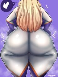 1girls ass ass_focus big_ass blonde_hair bottom_heavy bubble_butt dat_ass fat_ass female female_only hands_on_hips hero_outfit_(mha) huge_ass large_ass long_hair massive_ass mount_lady my_hero_academia penpen_(artist) rear_view solo thick_ass thick_thighs thunder_thighs wide_hips yuu_takeyama