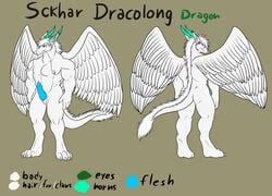 angel_dragon anthro dragon erection kimmykun male male_only penis sckhar solo