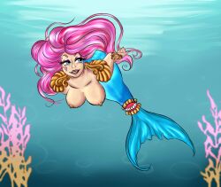 breasts ever_after_high fish_tail meeshell_mermaid mermaid nana_ookami tagme topless underwater