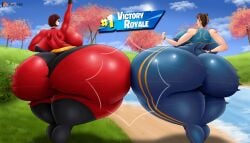 2girls big_ass big_butt chun-li crossover curvaceous curvaceous_female curvaceous_figure curvy curvy_body curvy_female curvy_figure curvy_hips curvy_thighs eastern_and_western_character elastigirl elastigirl_(fortnite) enormous_ass enormous_butt enormous_thighs fat_ass female female_only fortnite gigantic_ass gigantic_butt helen_parr helen_parr_(fortnite) huge_ass huge_butt massive_ass massive_butt massive_thighs massivethick_thighs mqn_456 skin_tight skin_tight_outfit street_fighter the_incredibles thick_ass thick_thighs