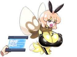 antennae bimbo bimboaudino bimbofication bimbovaporeon female furry gender_transformation heal_slut healslut high_heels huge_ass huge_breasts implied_transformation latex mtf_transformation navel permanent permanent_transformation pokemon pokemon_(species) ribombee species_transformation thatguyimortal thick_thighs thigh_boots transformation wide_hips