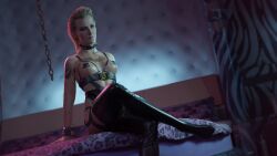 meredith stout from cyberpunk 2077 by bluelight