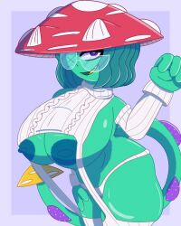 1girls areola areola_slip areolae areolae_slip ass ass big_ass big_breasts big_butt blue_areola blue_eyes blue_hair breasts bulging_breasts cat_ears curvy erect_nipples fat_ass fist flora_fauna glasses green_hair green_skin hand_on_hip hourglass_figure huge_ass huge_breasts huge_butt izzy_(lunartempt) legwear lunartempt multicolored_eyes mushroom mushroom_cap mushroom_girl mushroom_hat mushroom_humanoid nipples one_eye original original_character pink_eyes plant_girl purple_background round_glasses scar_across_eye sharp_teeth short_hair shortstack simple_background smile smirk snaggle_tooth solo spots straps sweater tail thick_thighs thighs virgin_destroyer_sweater virgin_killer_sweater voluptuous warts wavy_hair white_glasses white_legwear white_panties wide_hips wrist_cuffs yellow_eyes