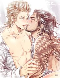 2boys final_fantasy final_fantasy_xv gay gladiolus_amicitia ignis_scientia male male/male male_only yaoi