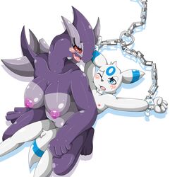 1boy 1girls alternate_color anthro armpits big_breasts bondage bound breasts brother brother_and_sister collar darky_(character) eeveelution female forced furry handcuffs incest interspecies jewelry legendary_pokémon lighty lugia male nintendo on_top original_character pokemon pokemon_(species) pokemon_gsc pokemon_xd qnrhks0627 rape reverse_cowgirl_position sex shackles shadow_lugia shadow_pokémon sibling simple_background sister straight umbreon vaginal_penetration video_games