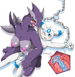 1boy 1girls alternate_color anthro armpits big_breasts blue_cum blush bondage bound breasts brother brother_and_sister collar colored_cum cum cum_in_pussy cum_in_uterus cum_inside darky_(character) eeveelution female forced furry handcuffs incest internal interspecies jewelry legendary_pokémon lighty lugia male nintendo on_top open_mouth orgasm original_character penetration penis pokemon pokemon_(species) pokemon_gsc pokemon_xd qnrhks0627 rape restrained reverse_cowgirl_position sex shackles shadow_lugia shadow_pokémon sibling simple_background sister straight umbreon unusual_cum uterus vaginal_penetration video_games