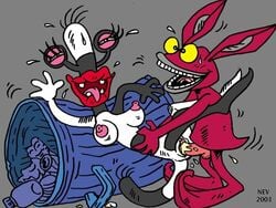 2003 aaahh!!!_real_monsters breasts female ickis male monster_girl nev nickelodeon oblina sex