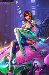 1girls 2d anal anal_insertion asian ass ass_juice blizzard_entertainment bodysuit breast_grab breasts breasts_out brown_hair buttplug color colored d.va detailed_background english_text exposed_ass exposed_breasts exposed_pussy facial_markings female female_only gloves headgear headphones high_heels legoman long_hair looking_at_viewer medium_breasts meka nipples overwatch partially_nude platform_heels plugsuit pussy pussy_juice sex_toy sitting smile solo stiletto_heels text very_high_heels video_games vintem whisker_markings