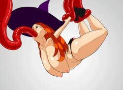 1girls 2017 all_the_way_through animated anythinggoes areolae arm_grab ass big_ass big_breasts bouncing_breasts breasts color deepthroat dragon's_crown erect_nipples eyebrows eyelashes fellatio female hair hanging_breasts hat highres huge_ass huge_breasts human large_breasts legs long_hair nipples oral orange_hair panties shiny shiny_skin sorceress sorceress_(dragon's_crown) stomach suspension tentacle thong witch_hat