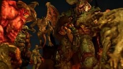 11boys 3d arch-vile_(doom) baron_of_hell_(doom) cyberdemon_(doom) demon doom doom_slayer_(doom) hell_knight_(doom) male mammal monster mrflaptastic muscular_male nude penis source_filmmaker tagme tyrant_(doom) wings yaoi