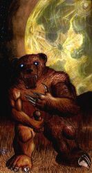 humanoid_penis masturbation moon penis solo werebear