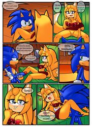 big_breasts big_penis breasts canine cheating cheating_girlfriend clothing comic female fox hedgehog lingerie male mammal penis raianonzika sonic_(series) sonic_boom sonic_the_hedgehog superbunnygt zooey's_choice zooey_the_fox