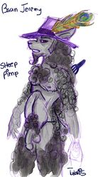 caprine comb flaccid hat male_only mammal penis pimp sheep sketch tabris