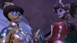 3d alternate_costume animated areola blizzard_entertainment breasts couple cum cumshot curvy d.va devil_mercy dickgirl duo ejaculation erect_nipples erection eyeshadow frottage futa_on_futa futanari handjob intersex junebug_d.va makeup masturbation mercy movealongmate multiple_penises nipples orgasm overwatch overwatch_2 penis penis_size_comparison penis_size_difference red_lips rubbing sex sound source_filmmaker spread_legs video