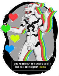 1boy 2d anthro anthro_male anthro_only asriel_dreemurr balls boss_monster caprine erection furry furry_male furry_only heart humanoid humanoid_male humanoid_only kena male male_only mammal mammal_humanoid penis simple_background solo undertale undertale_(series) video_games