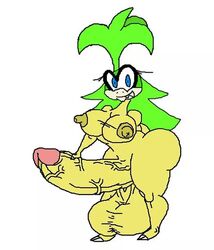 1futa bammyboo big_balls big_butt breasts full_body futa_only futanari huge_ass hyper hyper_penis iggy_koopa intersex koopaling mario_(series) nipples simple_background solo standing white_background