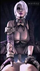 1boy 1girls 3d animated bouncing_breasts breasts cleavage erection female isabella_valentine male no_sound nude penetration penis pov pussy soul_calibur source_filmmaker straight vaginal_penetration wanksy video