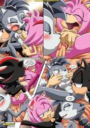 amy_rose anal_licking anthro archie_comics ass balls bbmbbf bed black_fur blush breasts clitoral clitoris closed_eyes cunnilingus erect_nipples fellatio female fur group group_sex lupe_the_wolf male nipples oral palcomix penis pink_fur ponytail pussy red_fur sega sex shadow_the_hedgehog simple_background sonic_(series) sonic_satam sonic_the_hedgehog_(archie) sonic_the_hedgehog_(comics) sonic_the_hedgehog_(series) straight threesome tied_hair tongue vaginal_penetration vein veiny_penis yuri