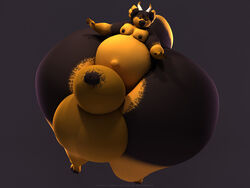 3d anthro anthroanim balls belly big_balls dragon erection expansion girly horn huge_balls humanoid_penis hyper inflation male milenth_drake nipples nude penis simple_background solo thick_thighs wide_hips