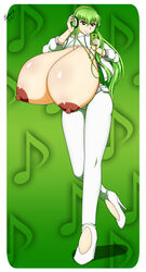 big_breasts breasts c.c. code_geass female nipples oxdaman oxdarock solo