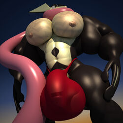 1boy 3d abs alternate_color amphibian anthro anthroanim biceps big_testicles bulge greninja huge_testicles humanoid_penis hyper hyper_muscles long_tongue male male_only muscular muscular_male nintendo nipples original_character pecs penis pokemon pokemon_(species) pokemon_xy sebastian_greninja solo testicles tongue tongue_out