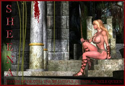 1girls blonde_hair female female_only sheena sheena_queen_of_the_jungle solo