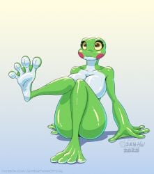1girls ass barefoot breasts female frog grefina_(noirchaton4) jayheartwing nude tagme