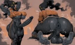 1_futa 5_fingers 5_toes abs ai_generated all_fours anus armpit_fetish armpits arms_behind_head arms_up big_ass big_balls big_breasts black_anus black_balls black_penis black_soles deadlock feet futa_only futa_sans_pussy futanari glans haze_(deadlock) huge_ass huge_balls huge_breasts huge_butt intersex looking_at_viewer looking_back mcgold4553 muscular muscular_futa musk musk_clouds musky_anus musky_armpit musky_armpits musky_balls musky_butt musky_cock musky_feet navel on_knees pants perineum pose posing_for_the_viewer precum precum_drip presenting presenting_anus presenting_hindquarters puffy_anus smoke_hair soles solo solo_futa spread_anus spread_legs standing steam steamy_body sweat sweaty_armpits sweaty_balls sweaty_breasts sweaty_penis tight_clothing toenails toes torn_clothes underboob valve vein veiny_penis wrinkled_feet