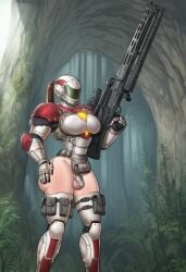 ai_assisted ai_generated armor athletic athletic_male balls cleric femboy fertility_inquisitor greyscaler holding_weapon huge_weapon male male_only penis power ranged_weapon solo solo_male testicles thick_ass thick_thighs toned toned_male wide_hips world_of_lust:_the_spire
