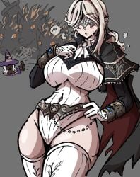 1girls big_breasts blindfold blindfolded blindfolded_female busty dankestsin duchess_(nightreign) elden_ring elden_ring_nightreign female female_focus fromsoftware hips large_breasts light-skinned_female light_skin recluse_(nightreign) thick thick_thighs thighs wide_hips