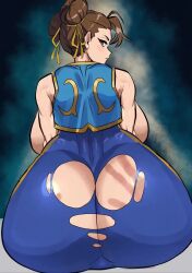 animated ass_jiggle ass_shake ass_slap big_ass bubble_butt butt_jiggle butt_slap chun-li female miruyuyo tagme twitter_link video