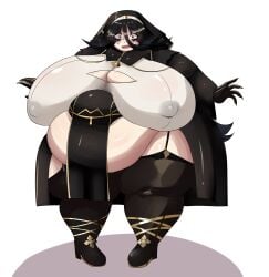 bbw belly_button belly_fat belly_overhang big_belly big_breasts big_stomach breasts chris_ena chubby chubby_belly chubby_female fat fat_female fat_fetish garazune gigantic_breasts huge_belly massive_breasts nervous nervous_smile nipple_bulge nun nun_outfit obese obese_female overweight overweight_female reincarnation_colosseum tagme thick_thighs voluptuous voluptuous_female weight_gain weight_gain_female wide_hips