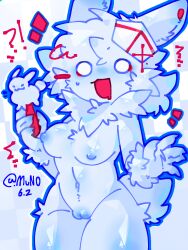 1girl anthro anthro_only areolae artist_signature breasts dated elliot_(forsaken) female forsaken_(roblox) furry gubby gubby_(roblox) munooo137 nipples no_humans non-human non-human_only nude nude_female parlor_gubby pussy roblox roblox_game robloxian self_upload shocked shocked_expression solo solo_female standing thighs