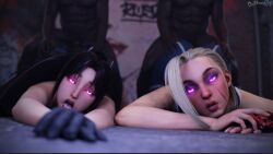 3d asian ass blonde_hair brainwashing breasts brown_hair cammy_white femsub huge_ass huge_breasts hypnosis japanese_female king_of_fighters mai_shiranui maledom mind_control multiple_subs muscle_girl pink_eyes street_fighter